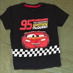 Disney Lightning McQueen Black and Red Toy Car Shirt
